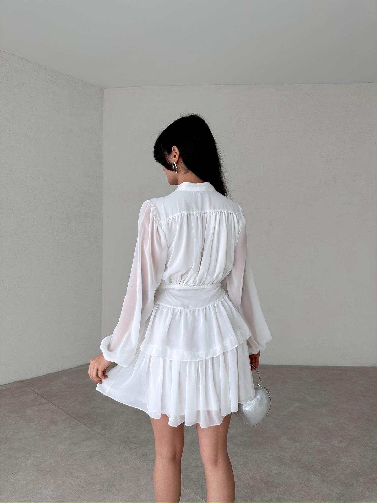 Buttoned Mini NADİA Dress