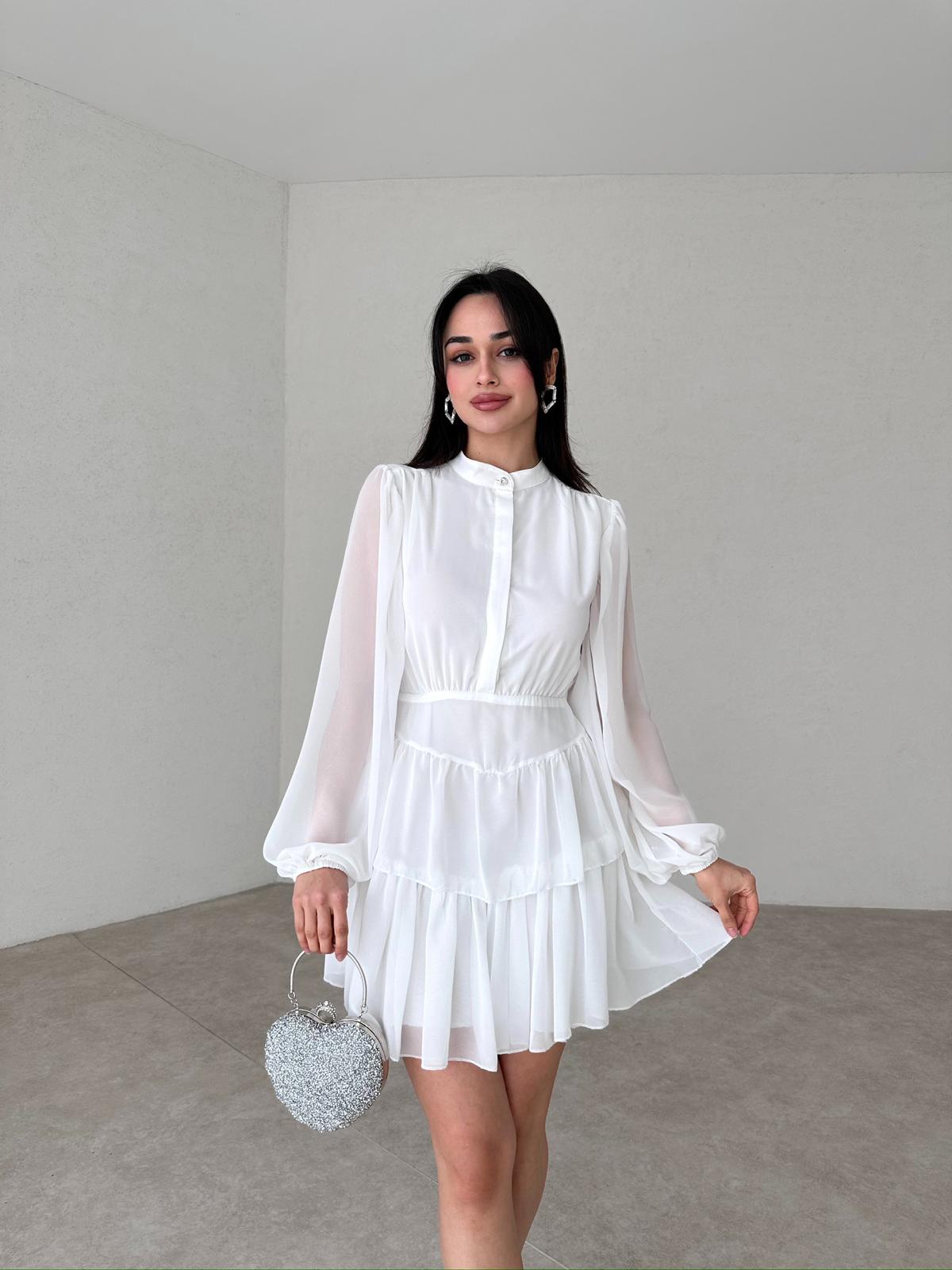 Buttoned Mini NADİA Dress