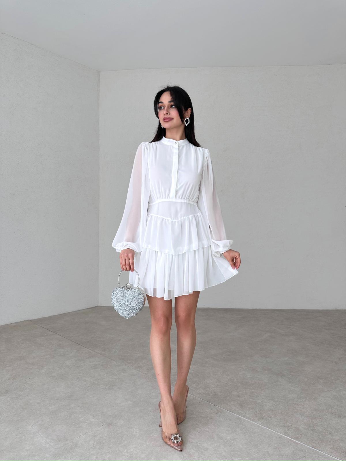Buttoned Mini NADİA Dress