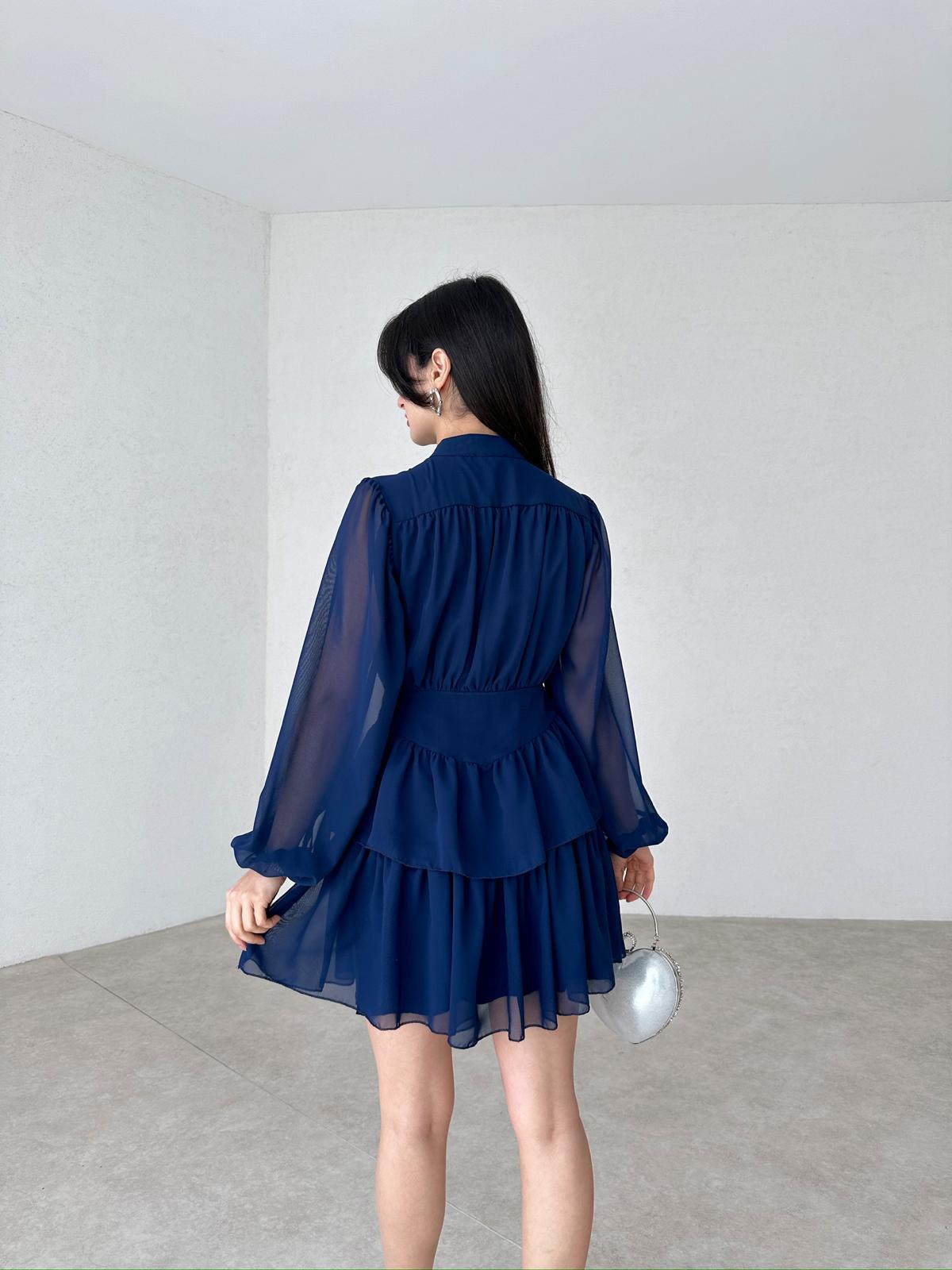 Buttoned Mini NADİA Dress