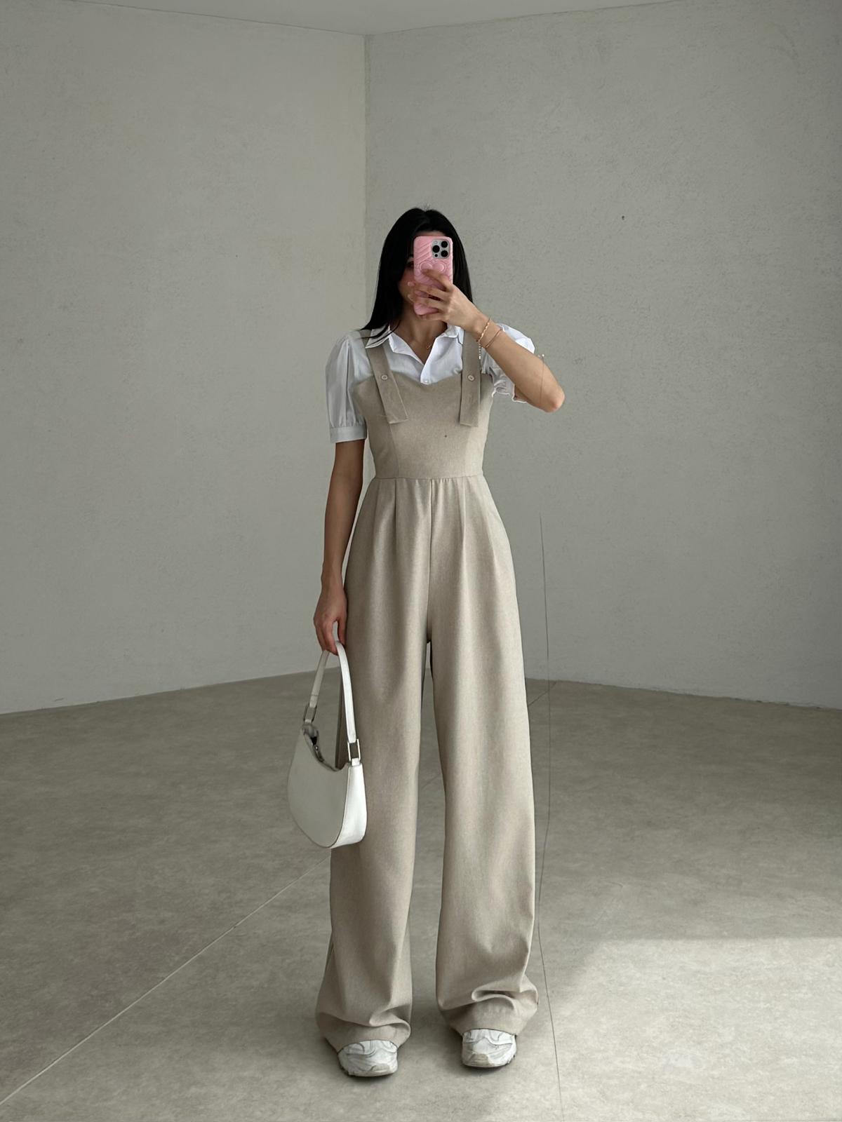 Sweetheart Collar LIPİNSKİ Jumpsuit