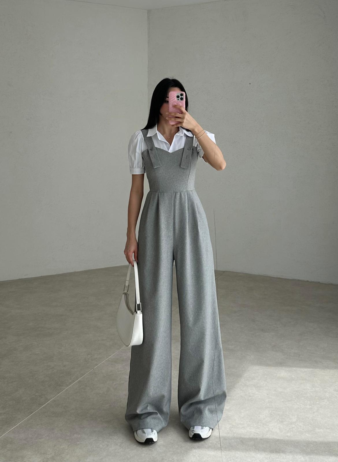 Sweetheart Collar LIPİNSKİ Jumpsuit