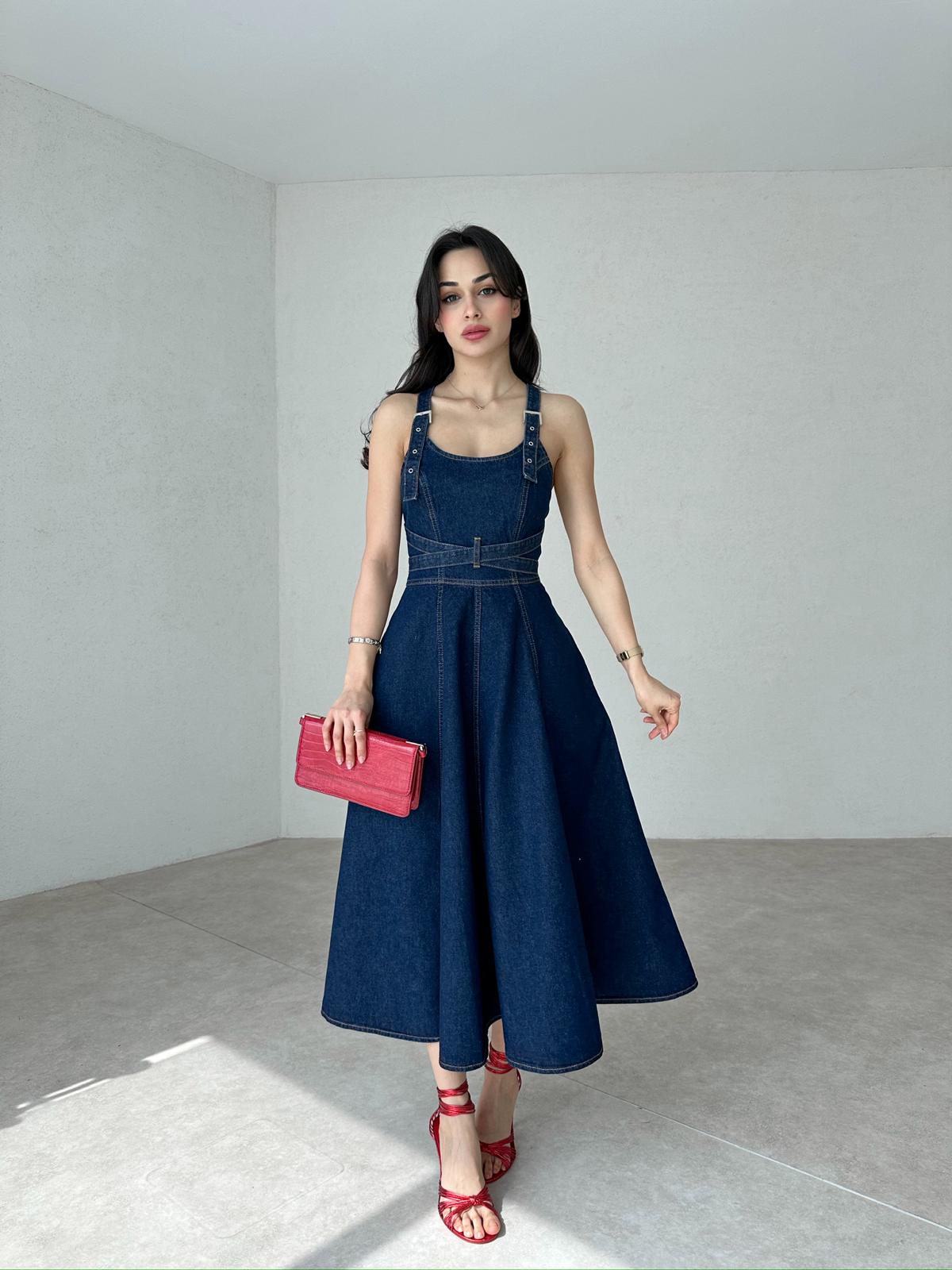 Belt Strap Midi PIRREL Dress