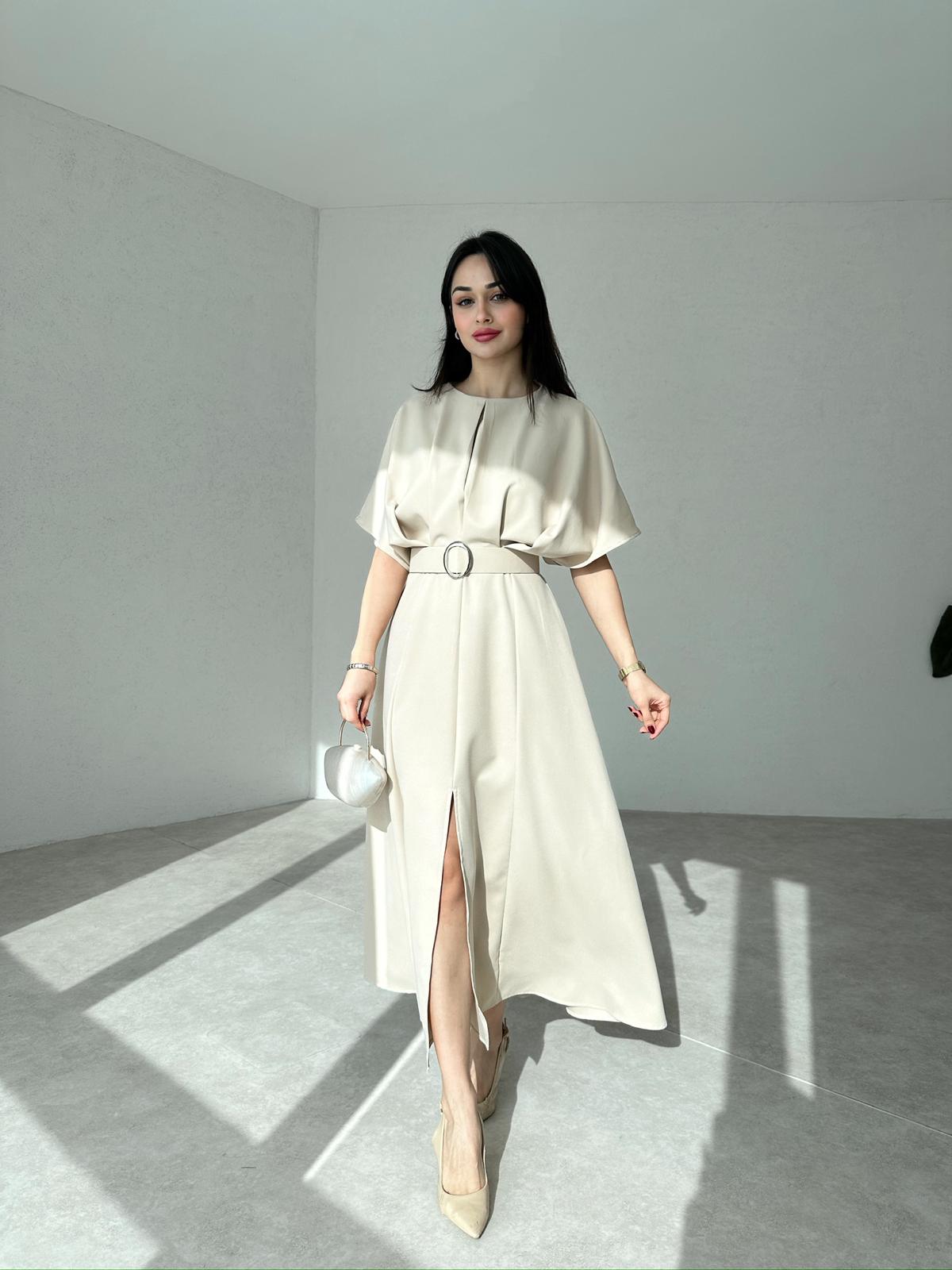 Belt Detailed Midi ARTHUR Dress