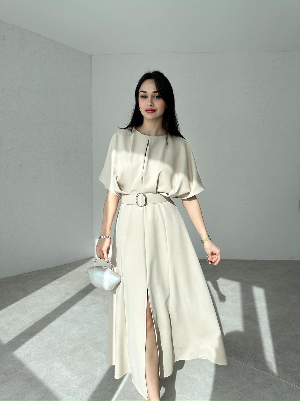Belt Detailed Midi ARTHUR Dress