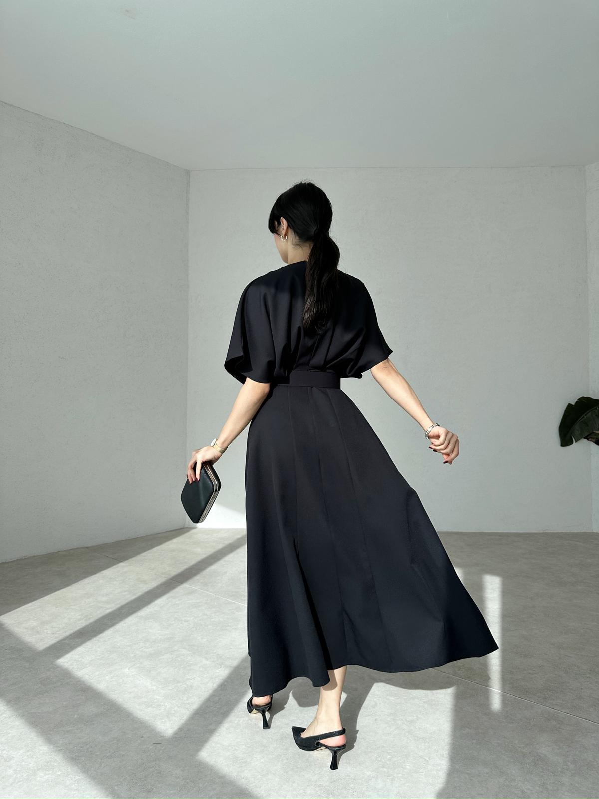Belt Detailed Midi ARTHUR Dress