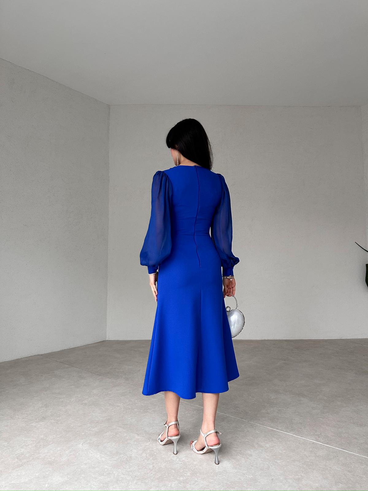 Chiffon Detailed Midi MERTON Dress