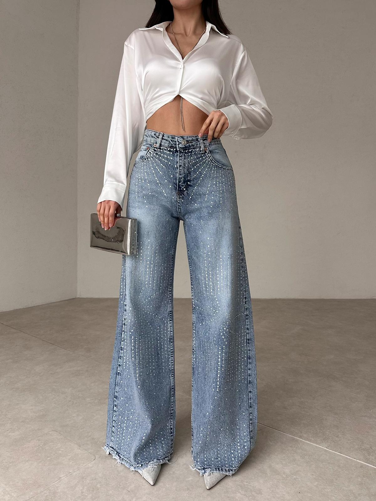 Stone Wide Leg Cardinal Jeans