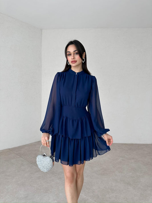 Buttoned Mini NADİA Dress