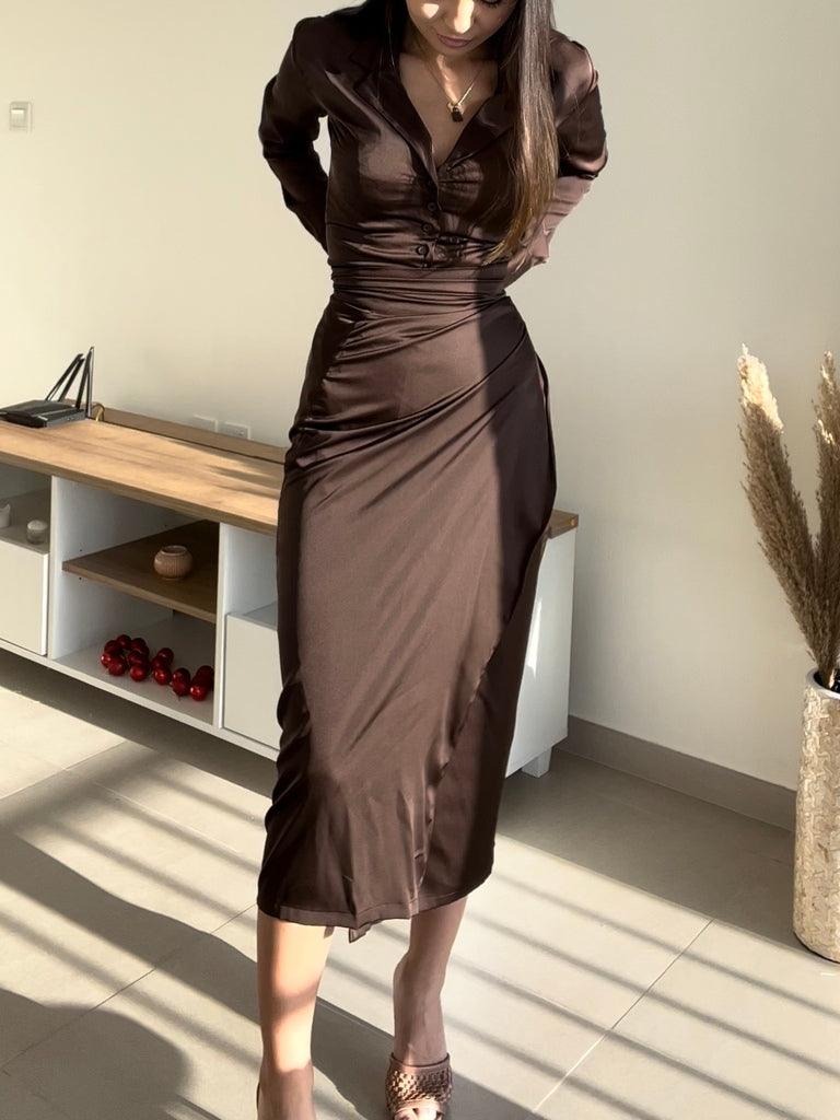 Pencil Wrap Dress Set