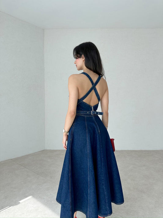 Belt Strap Midi PIRREL Dress