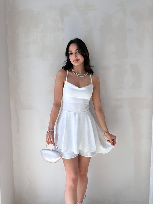 GALWAY Dress with Back Detail and Skirt Shorts